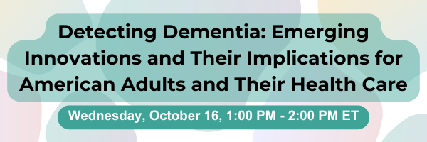 Upcoming NEHI Webinar on Detecting Dementia